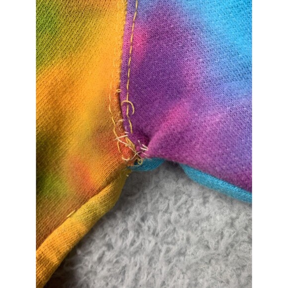 Six Flags Great America Hoodie Mens Medium Pullover Illinois Theme Park Rainbow - Picture 4 of 10